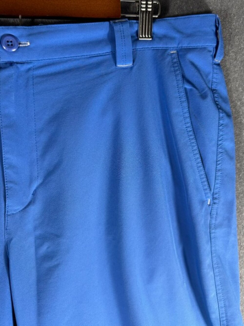 Columbia PFG Omni-Shield Fishing Shorts Mens Sz 40x10 Blue Performance Stretch - Picture 4 of 9